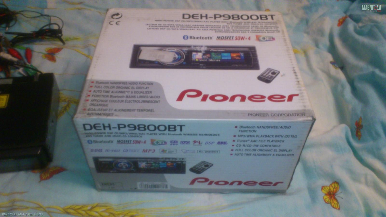 Процессорный Pioneer DEH P9800BT , Bluetooth , полный комплект! дёшево